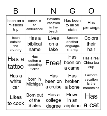 2024 Tea Gathering Bingo Card