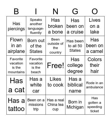 2024 Tea Gathering Bingo Card