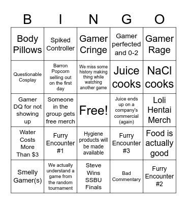 Combo Breaker 2024 Bingo Card