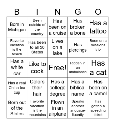 2024 Tea Gathering Bingo Card