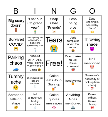 Graduation Bingo 🎓 Bingo Card