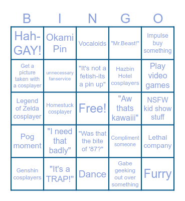 Momocon 2024 Bingo Card