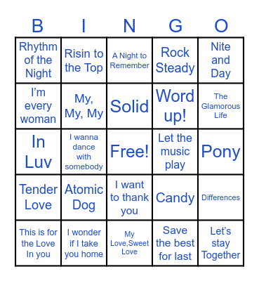 Janelle 39 birthday Bingo Card