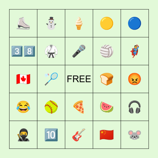 Let's Enjoy Bingo Card