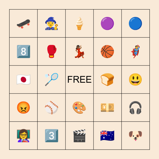 Let's Enjoy Bingo Card