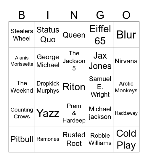 Welcome Home "D" Bingo Card