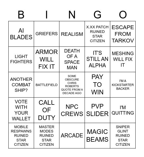 SPECTRUM BINGO Card