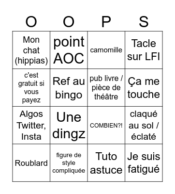 24/05 CLEMO BINGO DINGO Bingo Card