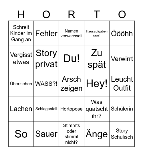 Biringo Bingo Card