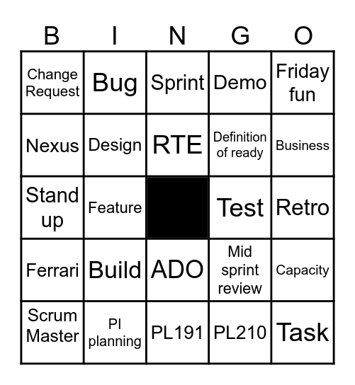 Retro Bingo Card