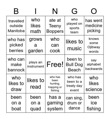 Bingo - Someone who... Bingo Card