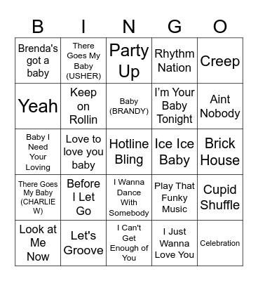 LEGENDS Bingo Card