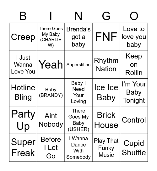 LEGENDS Bingo Card