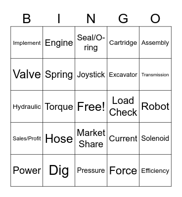 Digger Day 2024 Bingo Card