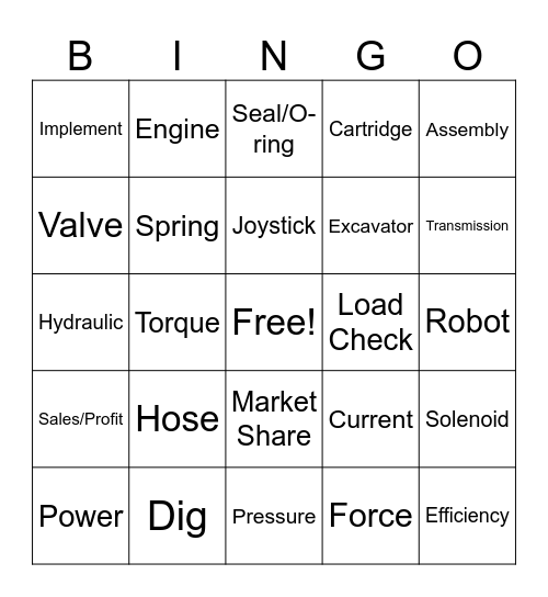 Digger Day 2024 Bingo Card