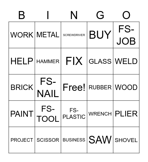 UNIT 8 VOCABULARY REVIEW III Bingo Card