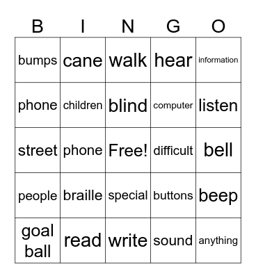 We can do anything! Bingo Card