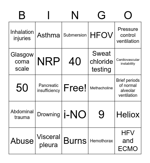 BABY BINGO #2 Bingo Card