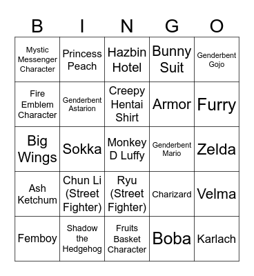MomoCon Bingo Card