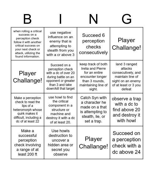 The kid Who has seen too much Bingo Card