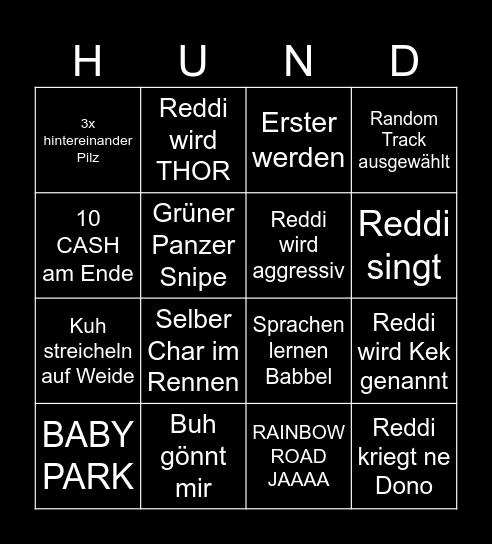 Reddi ist ein Bingo Card