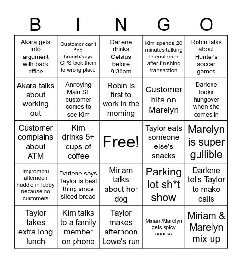 Oakbrook Bingo 2.0 Bingo Card