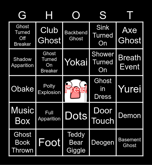 Pam's Phasmo Bingo! Bingo Card