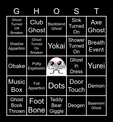 Pam's Phasmo Bingo! Bingo Card