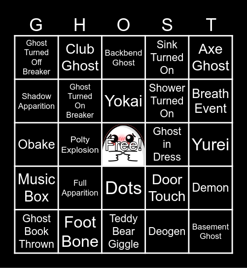 Pam's Phasmo Bingo! Bingo Card