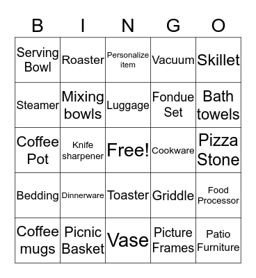 Molly & Marcus Bingo Card