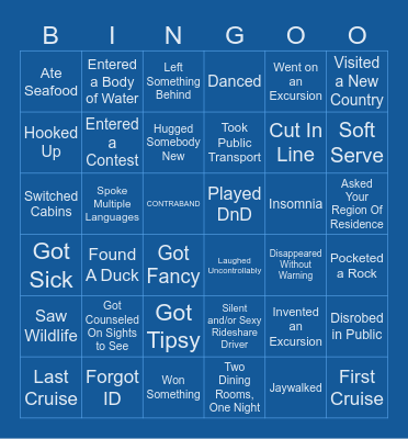 Floaty McBoaty Bingo Card