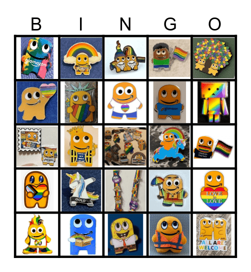 Glamazon Bingo Card