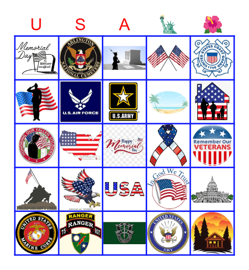 Happy Memorial Day! Bingo Card