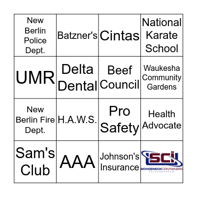 Safe at Home & Work Fair Bingo Card