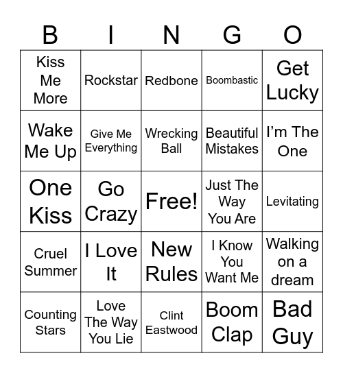 ****** 3 ****** Bingo Card