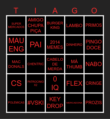 M O N G O Bingo Card