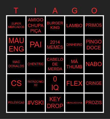 M O N G O Bingo Card