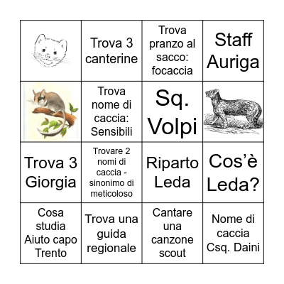 Scout Bingo Card