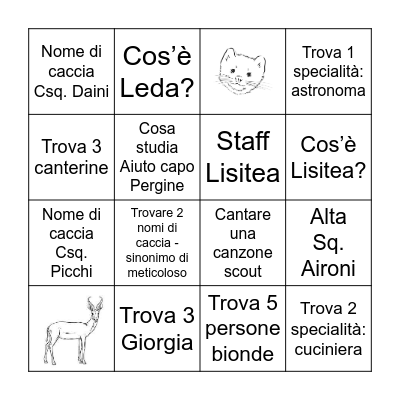 Scout Bingo Card