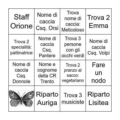 Scout Bingo Card
