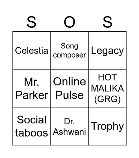 Triple_S Bingo Card