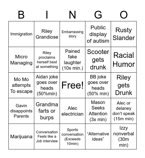 10294857 Bingo Card