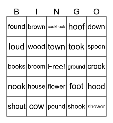 Phonics Bingo! Bingo Card