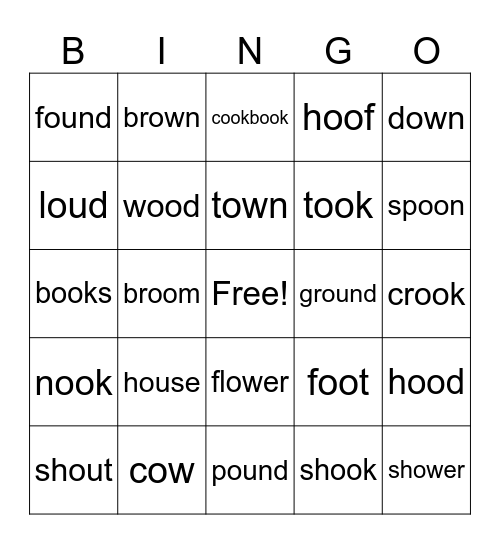 Phonics Bingo! Bingo Card