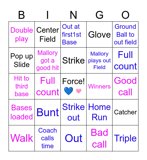 💙Force bingo🩷 Bingo Card