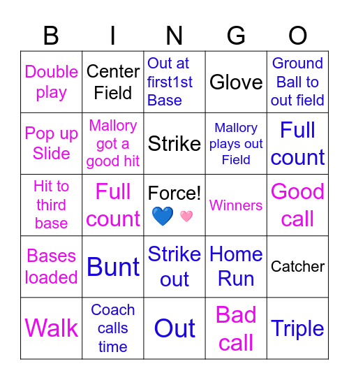 💙Force bingo🩷 Bingo Card