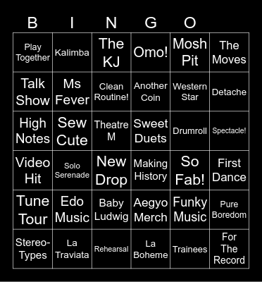 That Monopoly Group Bingo Card