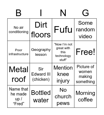 Ed’s Report Bingo Card