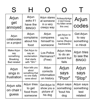 kmbgjndcokokdnnaosfounaonjsfonsdfobsfonsfpjsdfnsdfojnfn Bingo Card