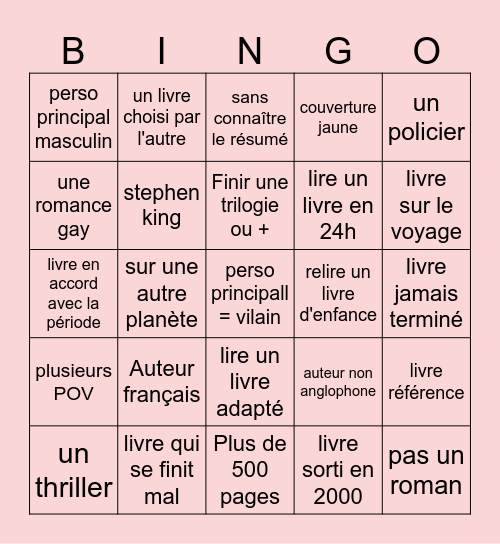 Bingo Lecture 2024 Bingo Card